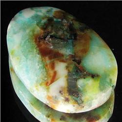 43.28ct Rare Azure Green Agate Cabochon (GEM-33143)