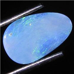 1.32ct Australian Black Opal Doublet Full Fire (GEM-31491)