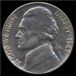 1947 Jefferson 5c MS65+ w/ Full Steps (COI-7843)