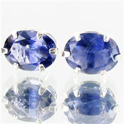 6.21ctw Iolite Sterling Earrings (JEW-2642)