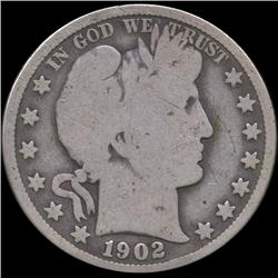 1902 Barber 50c Better Circulated (COI-8776)
