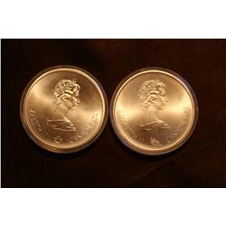 1976 Montreal $10 Olympic Coins- Lot of 2