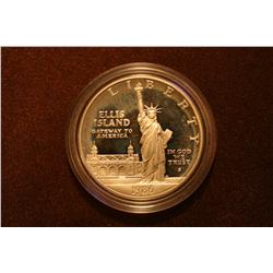 1986 Ellis Island Liberty One Silver Dollar Coin