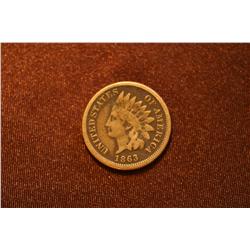 1863 Indian Head Penny