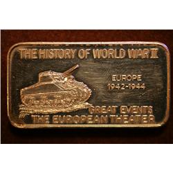 WWII Commemorative Silver Bar - 1 OZ