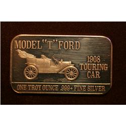 1908 Ford Touring Car- 1 OZ fine silver bar