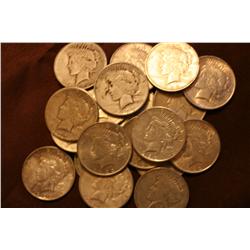 Lot of 20 Peace Dollars