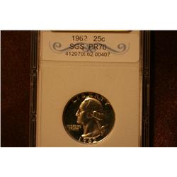 1962 25 Cent SGS Graded