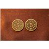 Image 2 : Lot of 2 Five Cent Pieces - Dates are not Legible