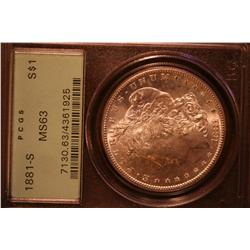 1881-S Morgan Silver Dollar - Slabbed PCGS graded