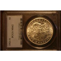 1921-S Morgan Silver Dollar - Slabbed PCGS