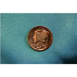 1921 Mercury Dime KEY DATE - cleaned