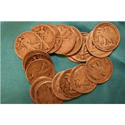 MIXED LOT OF SILVER DOLLARS - 20