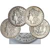Image 1 : 1882, 1883 and 1884 P Morgan Dollar Trio - VF