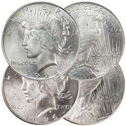 1925-P & 1926-P Peace Silver Dollar Pair BU