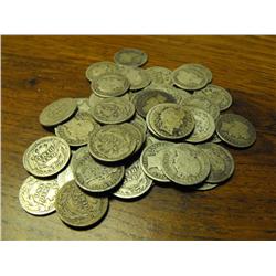 Lot of 50 Barber Dimes- Circulated