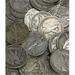 20 Walking Liberty Half Dollars