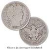 1911 P Barber Half Dollar- Average Circulated