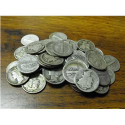 Lot of (50) Mercury Dimes from Photo