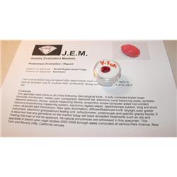 4.5 ct. Natural Ruby Gem $ 1500 GG GIA