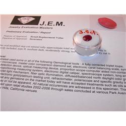 3.5 ct. natural Ruby Gem $ 1300 GG GIA