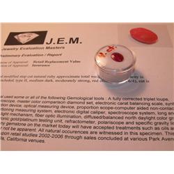 4 ct. Natural Ruby gem $ 1400 GG GIA