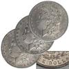 1883-S, 1884-S & 1885-S Morgan  Dollars XF