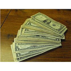 Lot of 20 Circulated Silver Certificates