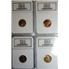 Image 1 : 1948DS and 1949S and 1956 Lincoln pennys  NGC66RED