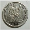 Image 1 : 1876CC Seated dime  VF/XF very scarce date
