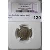 Image 1 : 1937D 3 leg Buffalo nickel NGC  VF cleaned