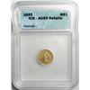 Image 1 : 1855 T2 $1 GOLD  ICG AU55 cleaned