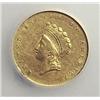Image 2 : 1855 T2 $1 GOLD  ICG AU55 cleaned