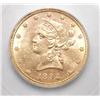 Image 2 : 1892  $10  GOLD    ICG61  graded right
