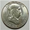 Image 1 : 1952S Franklin half $   MS63 all original undipped