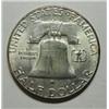 Image 2 : 1952S Franklin half $   MS63 all original undipped