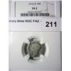 Image 1 : 1916D Mercury dime NGC FA2