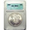 Image 1 : 1891 Morgan $  ICG64 graded right