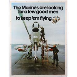 1974 Marine Corps Recruitment Sign