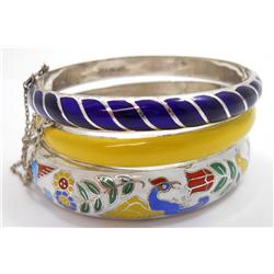 3 Vintage Sterling Silver Bangles