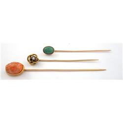 3 Gold Pins