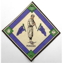 Huggins Baseball Felt Tobacco Premium Blanket