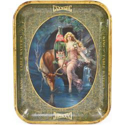 Clysmic 'King of Table Waters' Advertising Tray