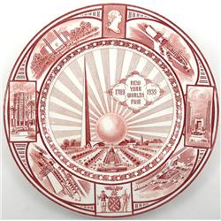 1939 New York World's Fair Plate
