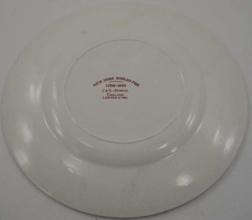 1939 New York World's Fair Plate