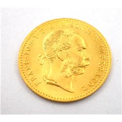 1915 Austria 1-Ducat Gold Coin