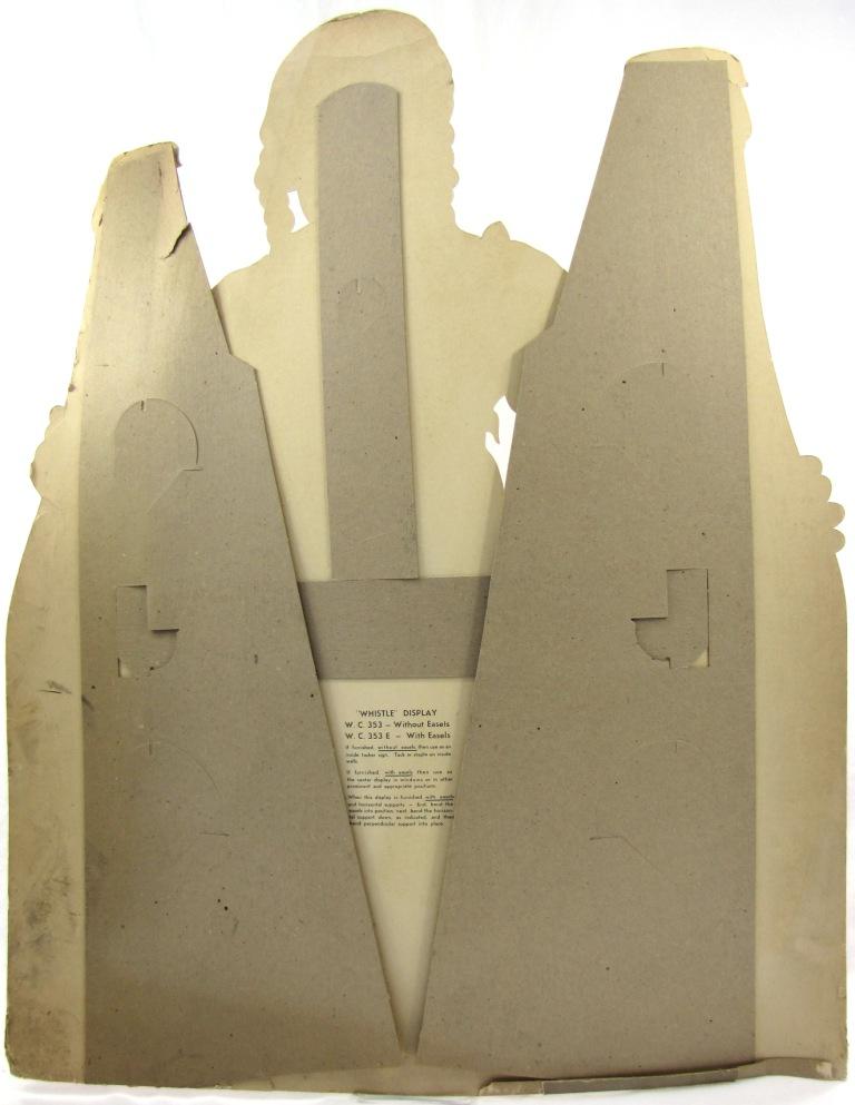 Whistle Soda DieCut Cardboard Sign