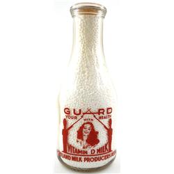War Slogan Milk Bottle - Portland, Oregon