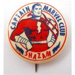 1942 Captain Marvel Pinback