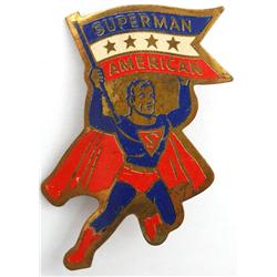 Superman American Large Version Die-Cut Premium Badge